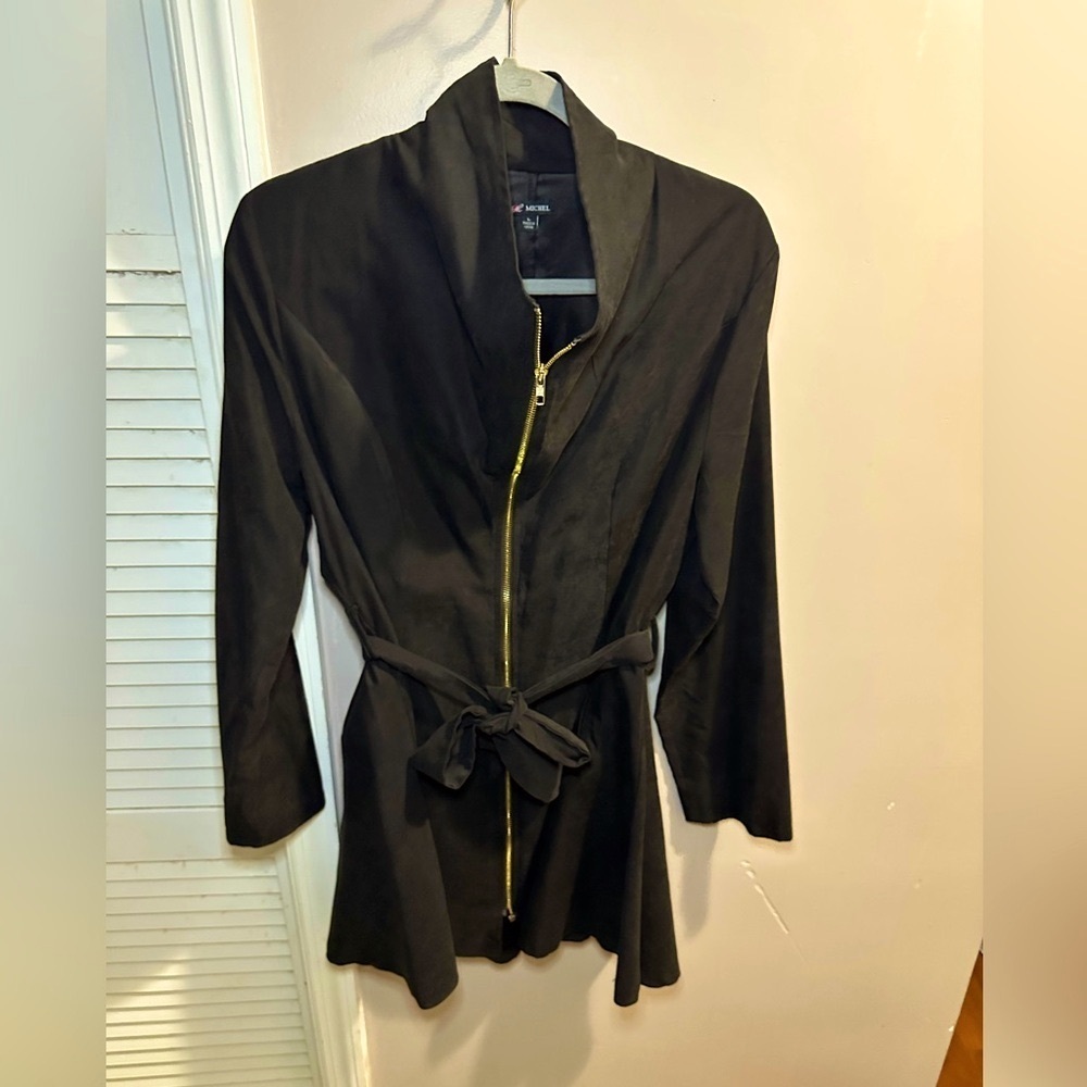 MICHELE NWOT Black Women's Jacket with Belt